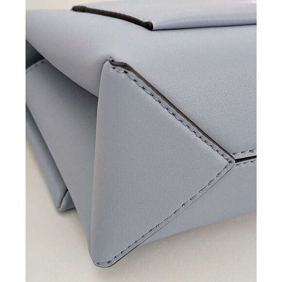 Michael Kors Cece Small Pale Blue Vegan Leather Convertible Flap Crossbody Bag - Picture 9 of 12